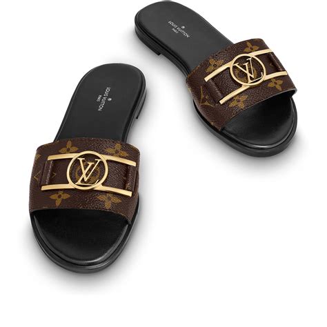 louis vuitton lock it mule white|louis vuitton flat mule sandals.